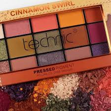سایه چشم پالت تکنیک technic مدل CINNAMON SWIRL تعداد 15 رنگ
