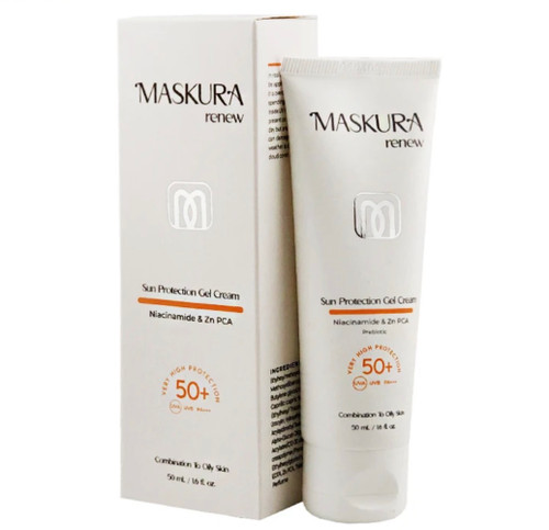 کرم ضد آفتاب ژلکرم ماسکورا برای پوستهای چرب Renew SPF 50+