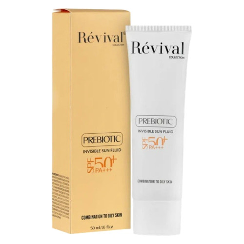 کرم ضد آفتاب بیرنگ کلکسیون رویوال، spf 50، مدل prebiotic، مناسب پوستهای چرب و مختلط با حجم 50