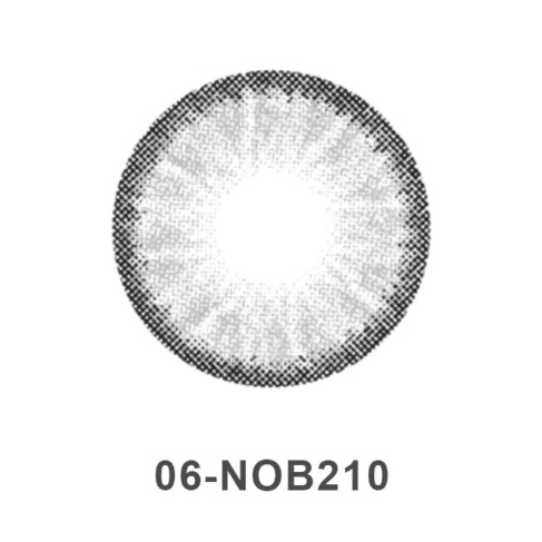 لنز چشم بیوتی شماره 6 رنگ خاکستری طوسی دوردار کد رنگ NOB210
