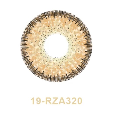 لنز چشم بیوتی شماره ۱۹ رنگ عسلی دوردار کدرنگ RZA320