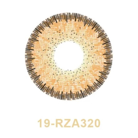 لنز چشم بیوتی شماره ۱۹ رنگ عسلی دوردار کدرنگ RZA320