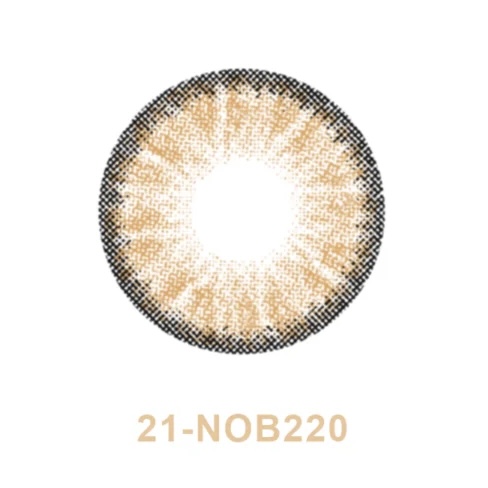 لنز چشم بیوتی شماره ۲۱ رنگ قهوه ای طبیعی دوردار کدرنگ NOB220
