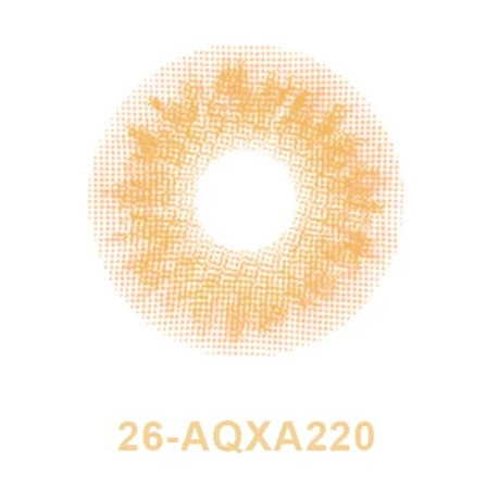 لنز چشم بیوتی شماره ۲۶ رنگ عسلی روشن کدرنگ AQXA220